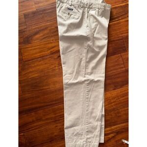 Chaps Mens Khaki Straight Leg Casual Dress Pants Size 36x30